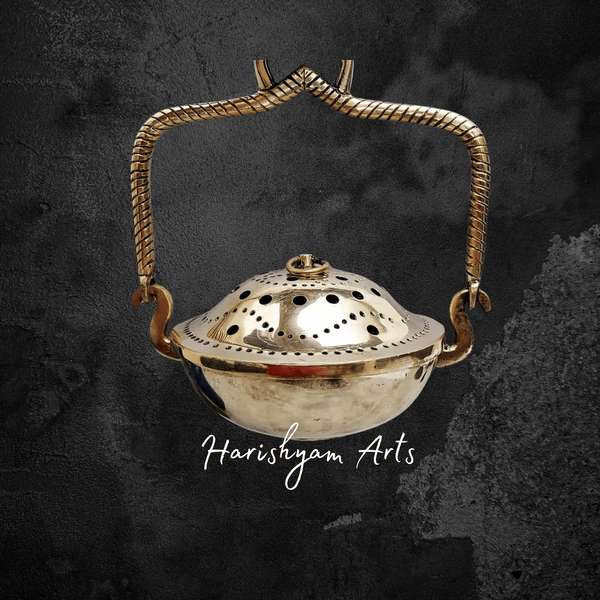 Superfine Brass Dhoop Dani for Sacred Home Fragrance Rituals