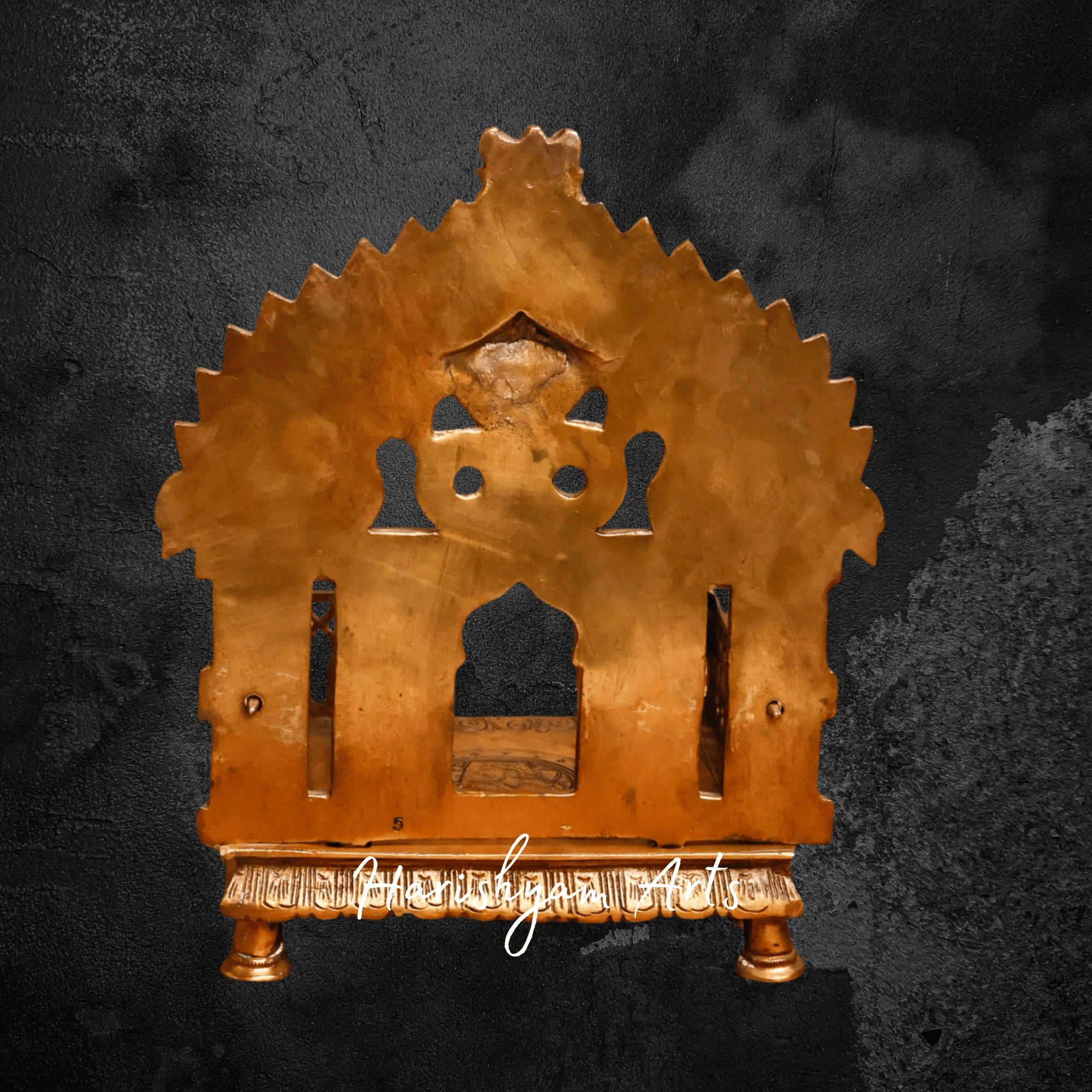 Superfine Brass Sheshnag Singhasan with Prabhavali for God Idols