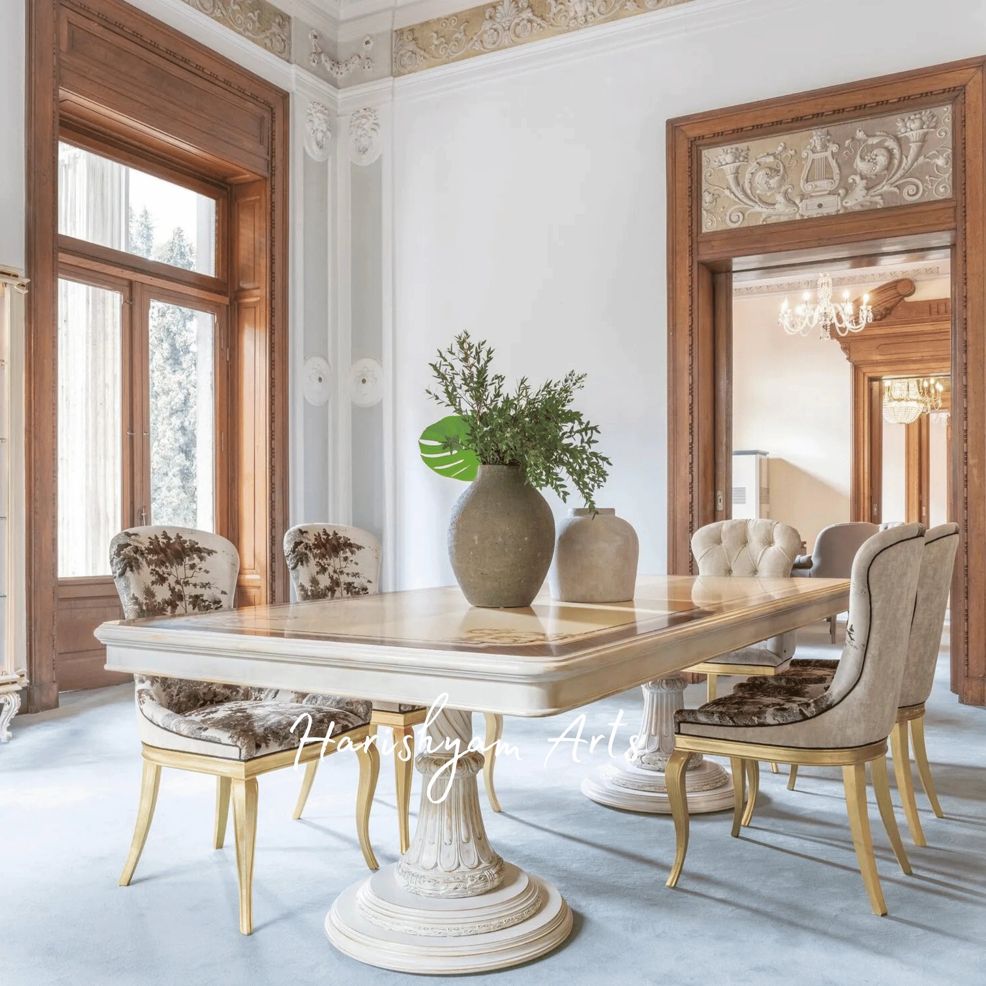 The Golden Woodland Elegance Upholstered Dining Chair5