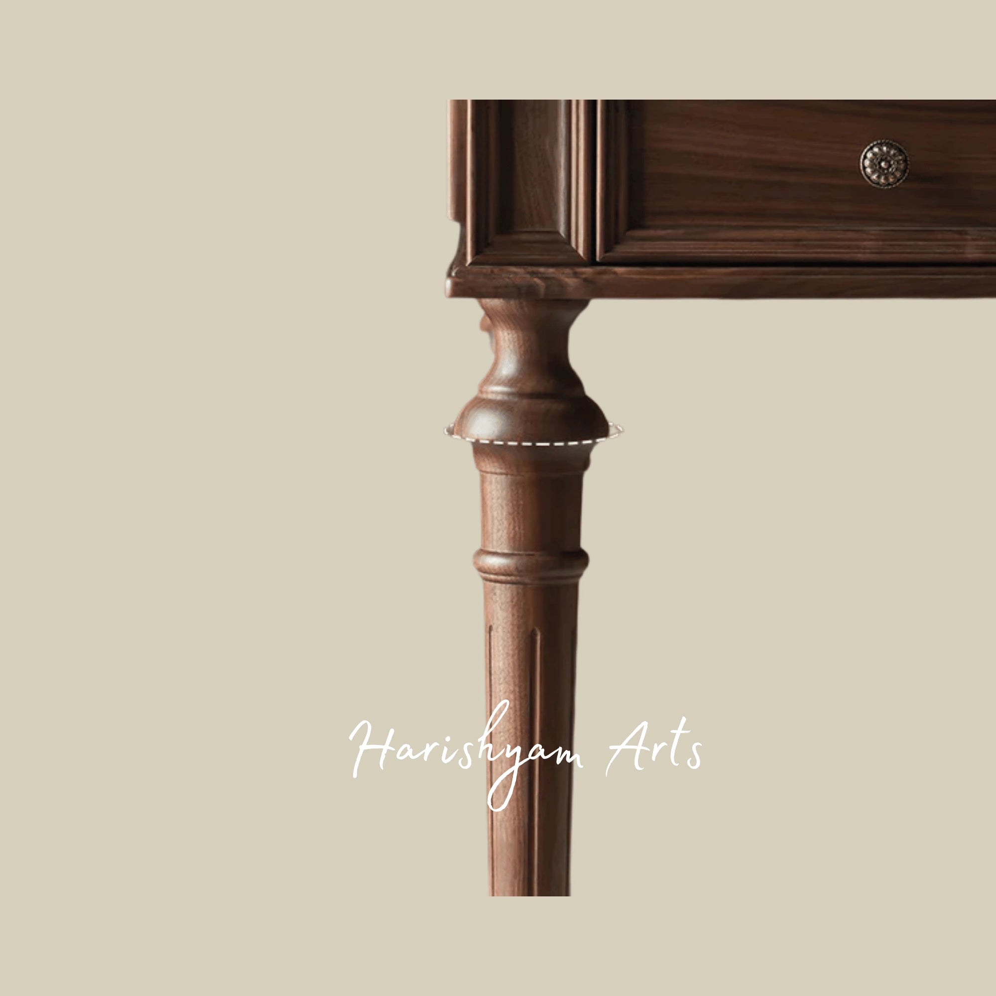 Timeless Wooden Executive Study Table with Classic Design for Home and Office Interiors