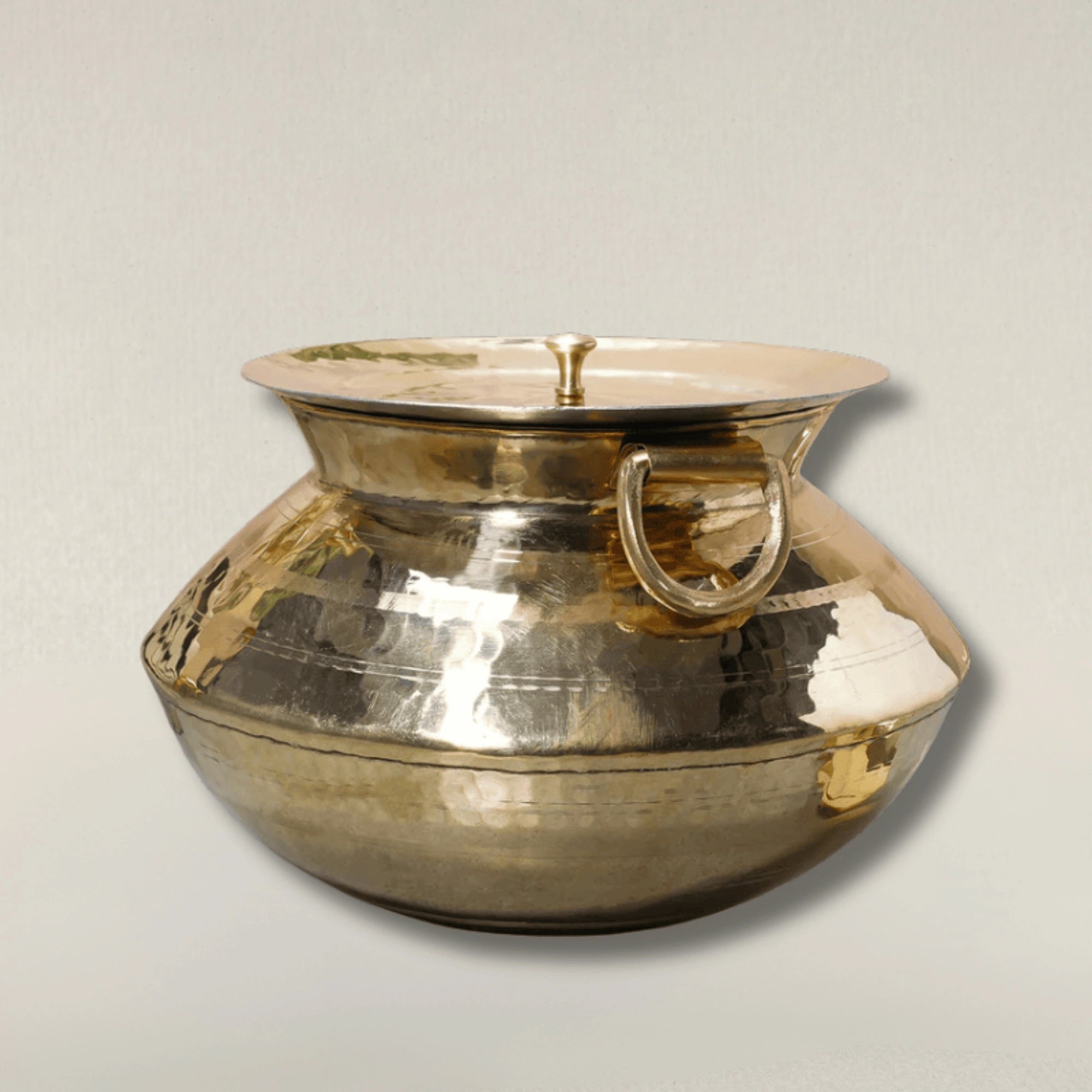 Traditional Brass Biryani Pot for Dum Cooking