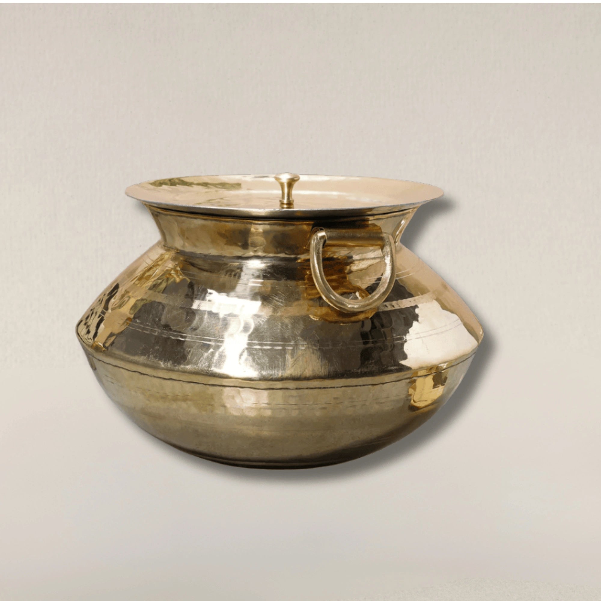 Traditional Brass Biryani Pot for Dum Cooking