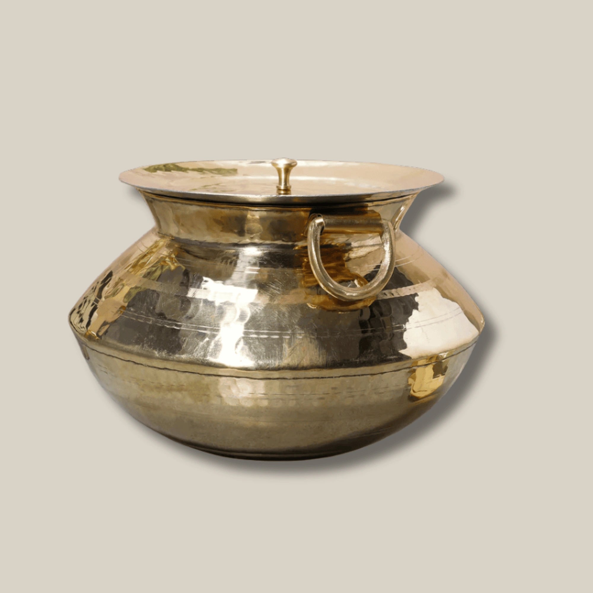 Traditional Brass Biryani Pot for Dum Cooking