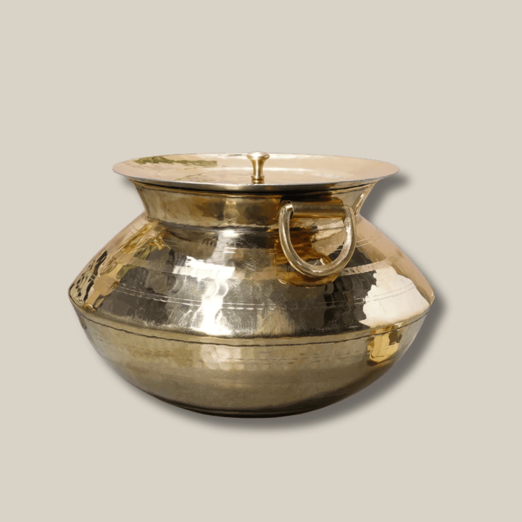 Traditional Brass Biryani Pot for Dum Cooking