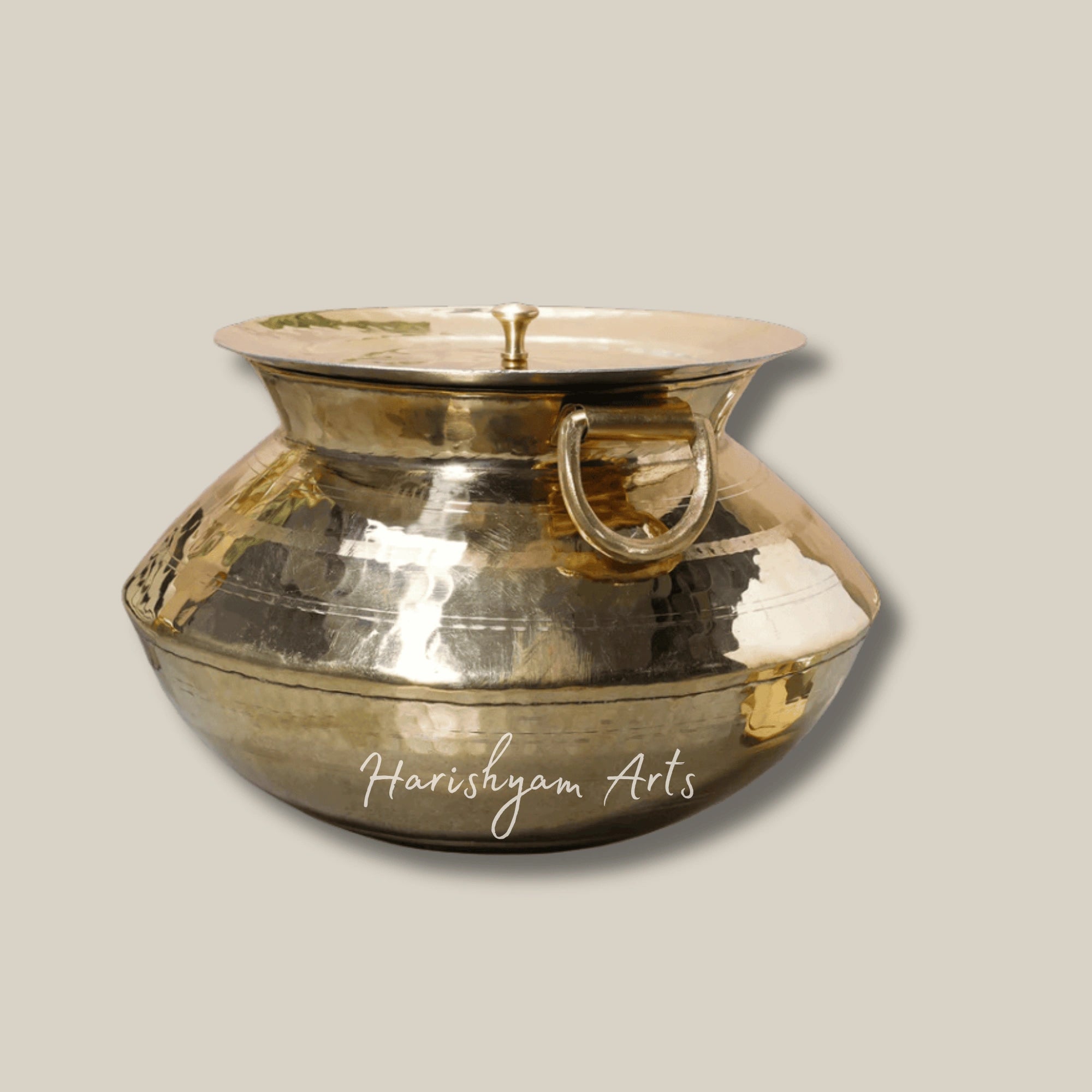 Traditional Brass Biryani Pot for Dum Cooking