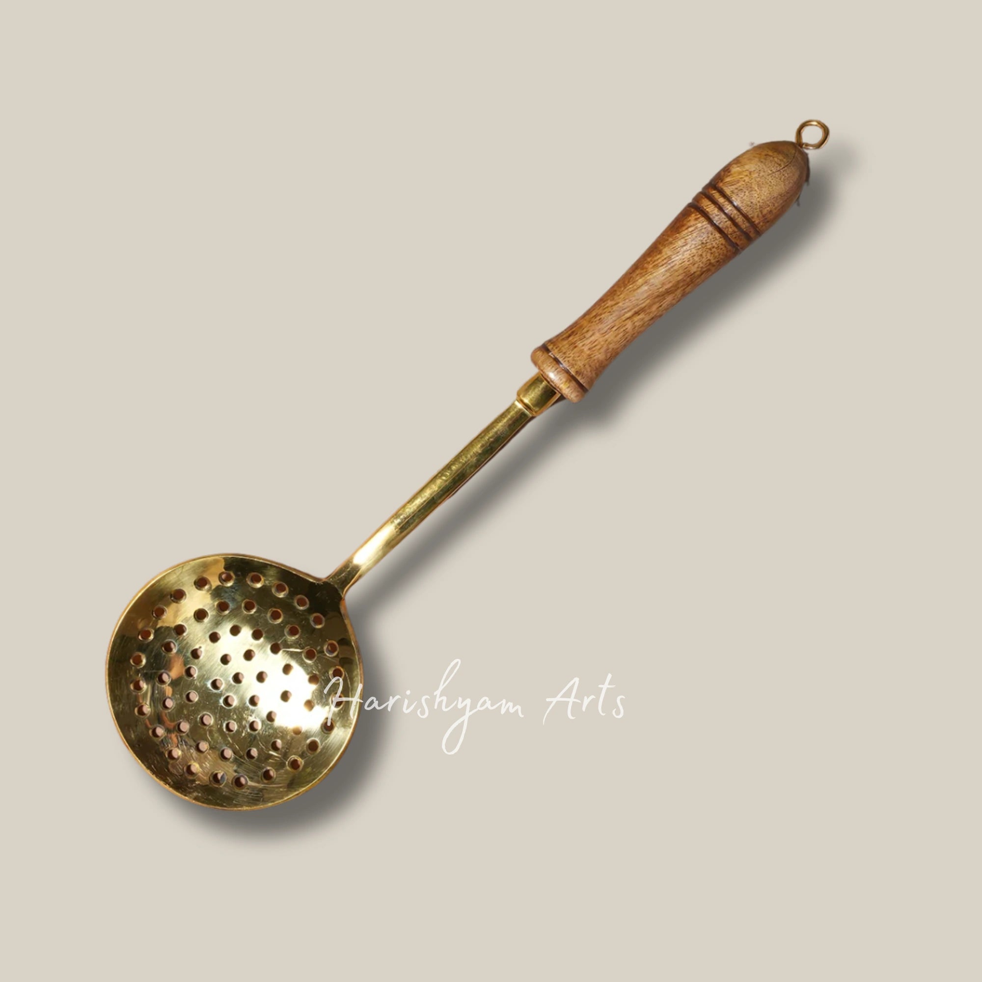 Traditional Brass Cooking Spoon Set for Indian Kitchen Essentials