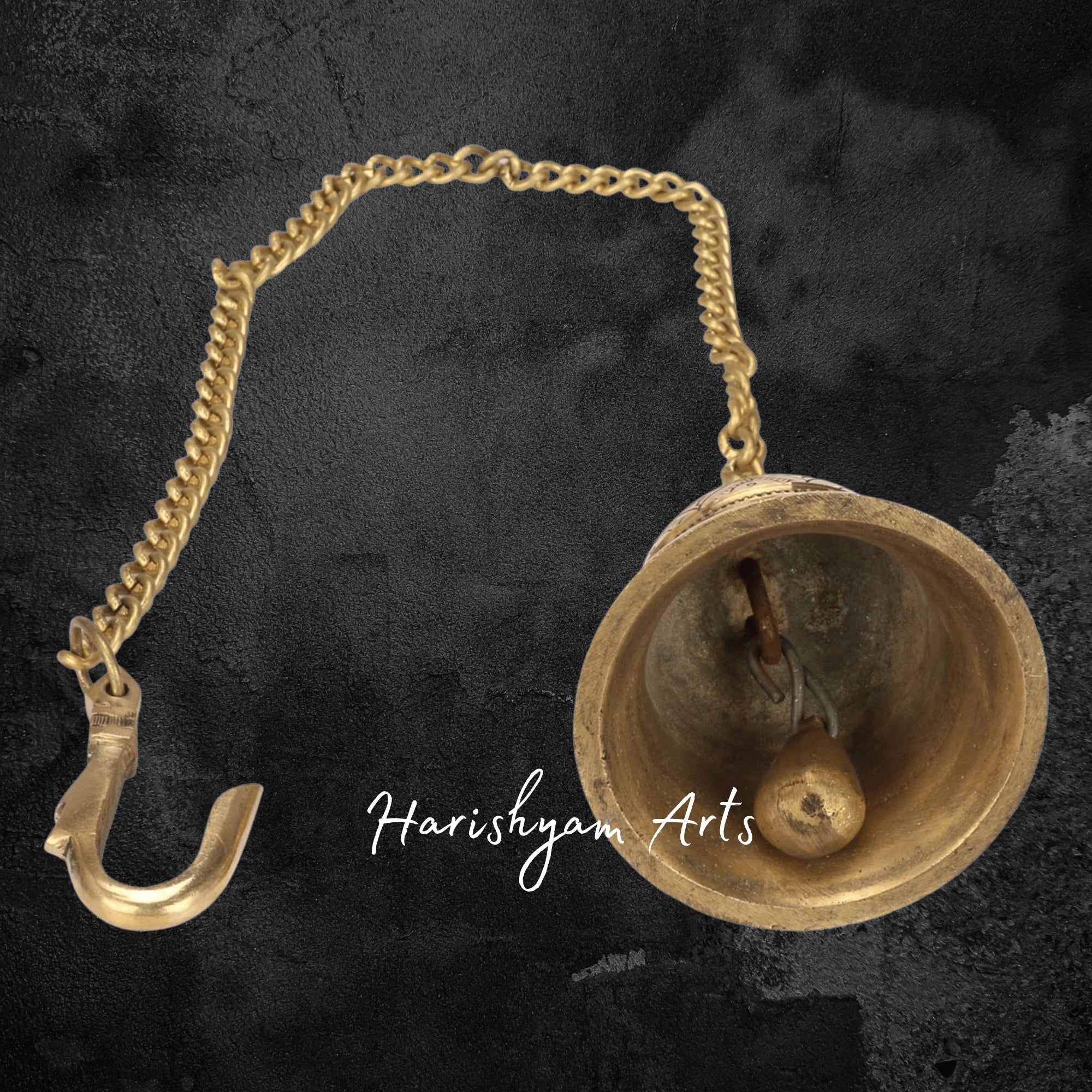 Traditional Brass Hanging Bell for Home Temple and Mandirc