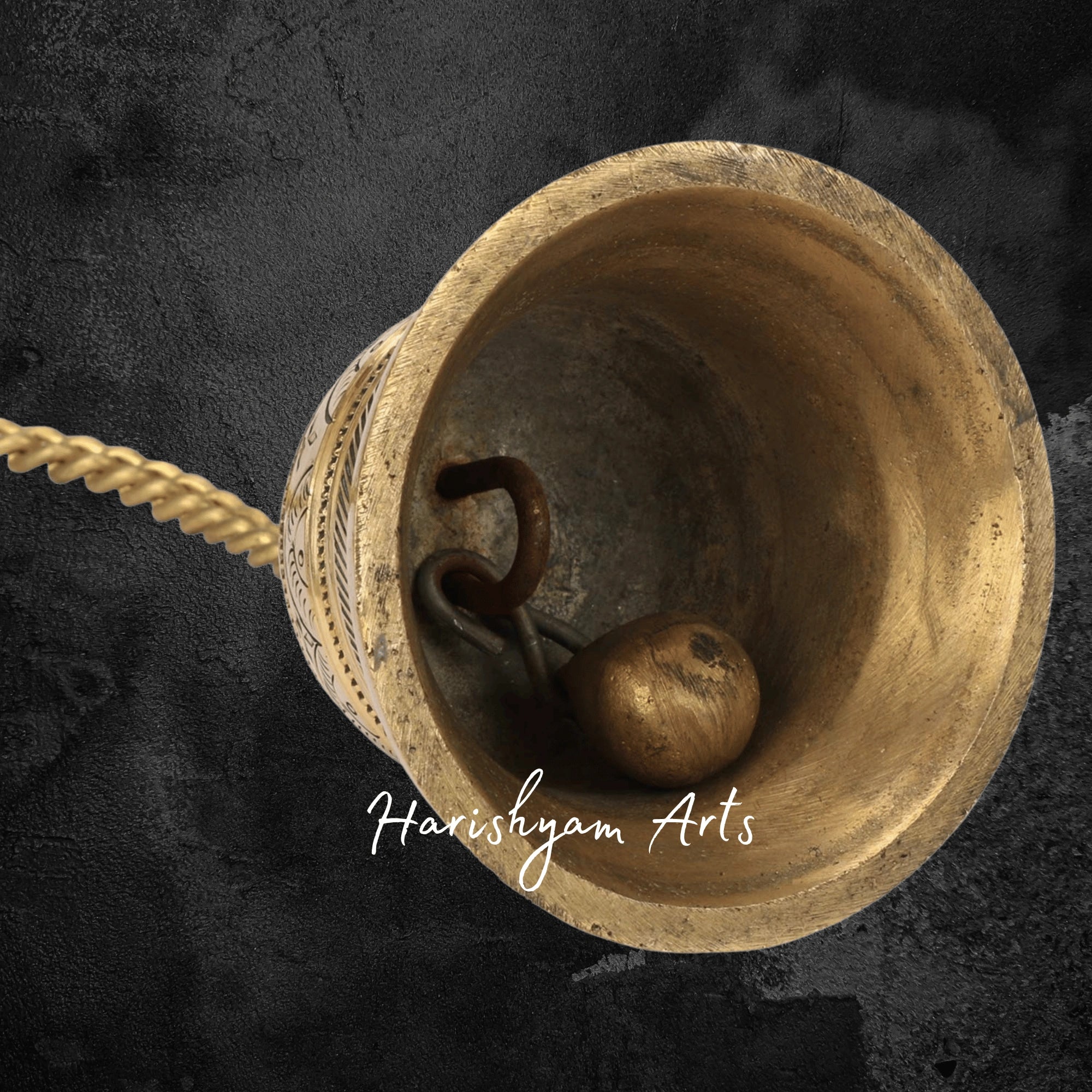 Traditional Brass Hanging Bell for Home Temple and Mandirc
