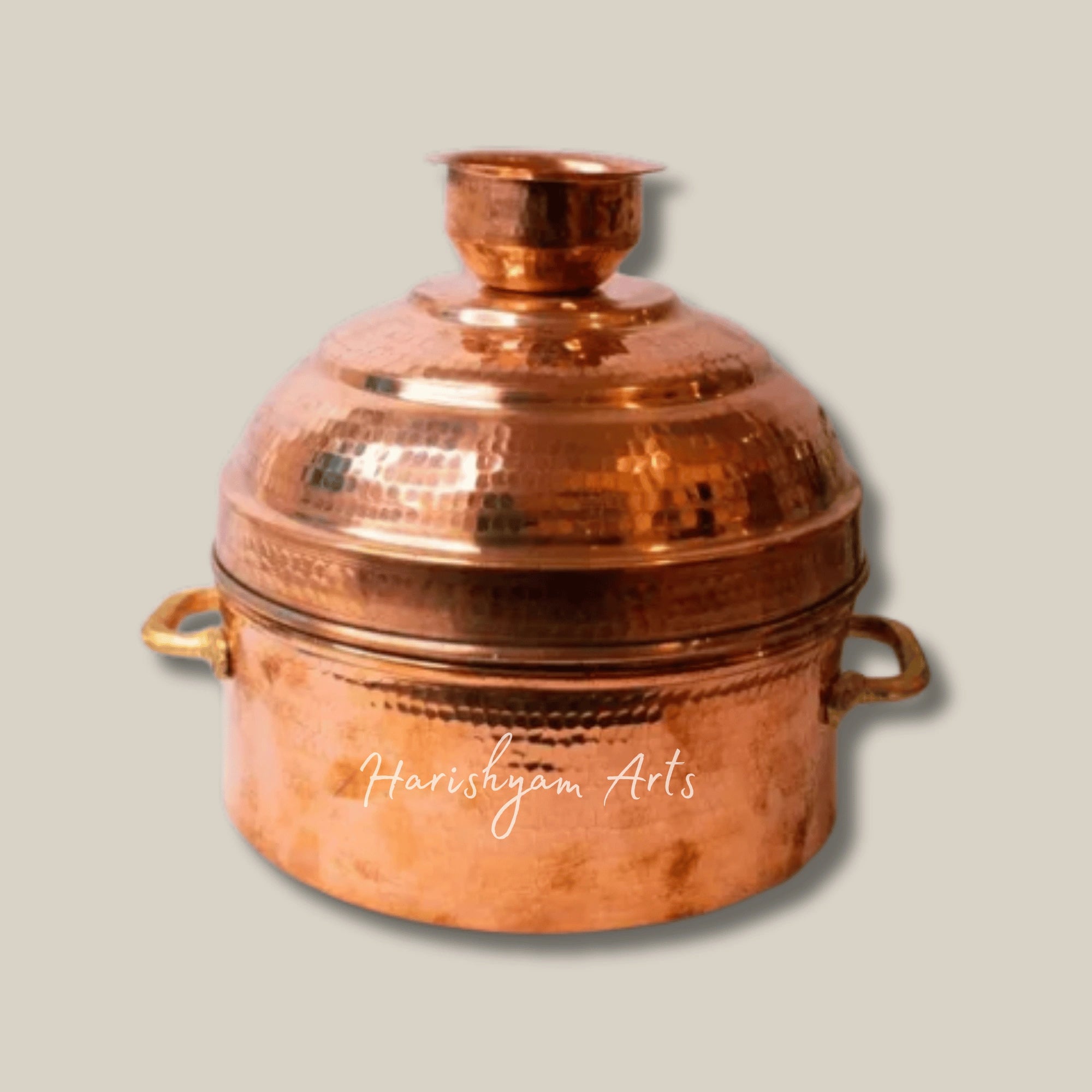 Traditional Copper Modak Patra Steamer for Festive Cooking and Steaming