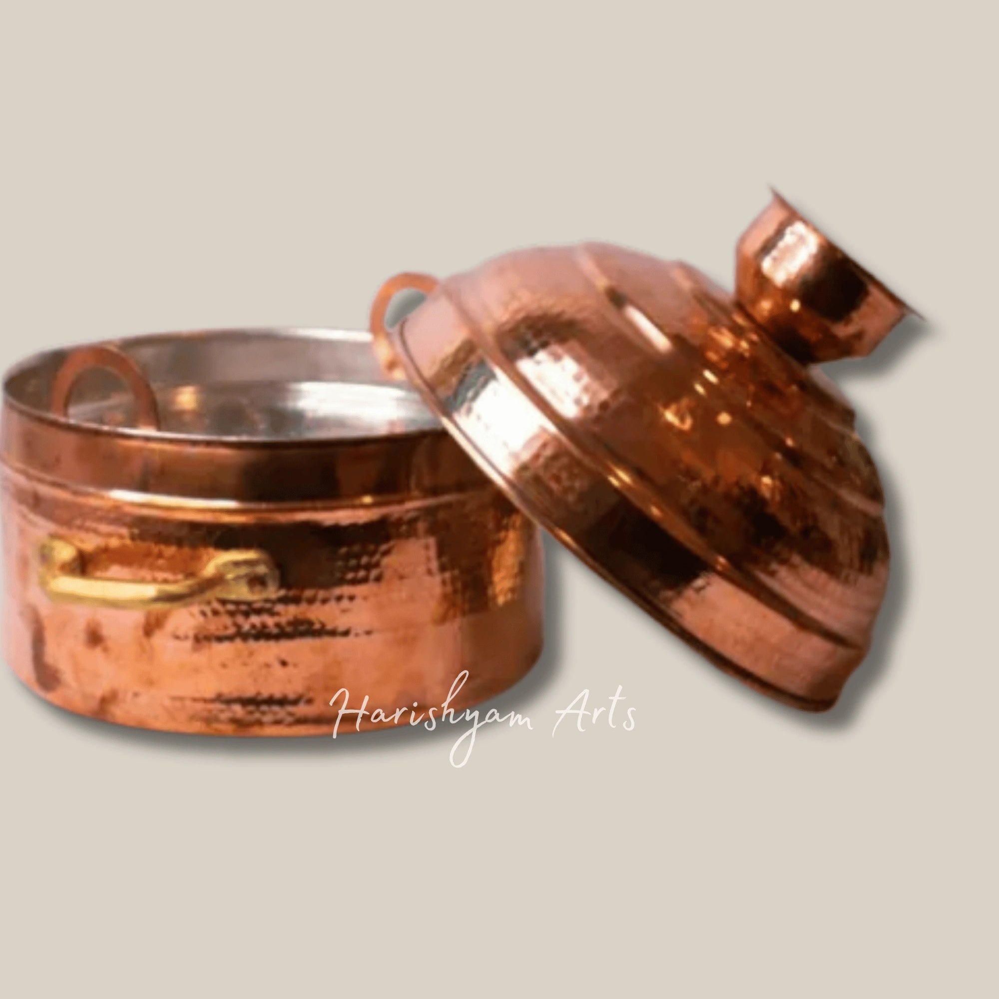 Traditional Copper Modak Patra Steamer for Festive Cooking and Steaming
