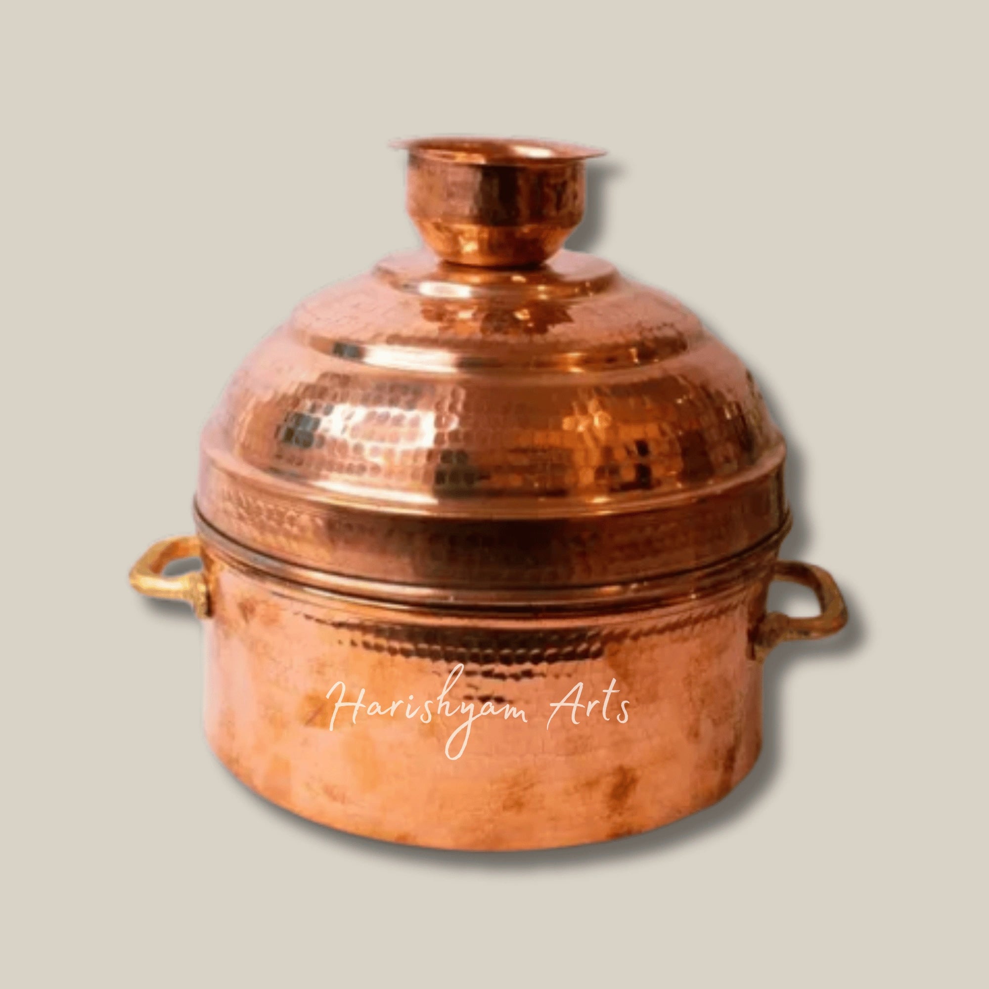 Traditional Copper Modak Patra Steamer for Festive Cooking and Steaming
