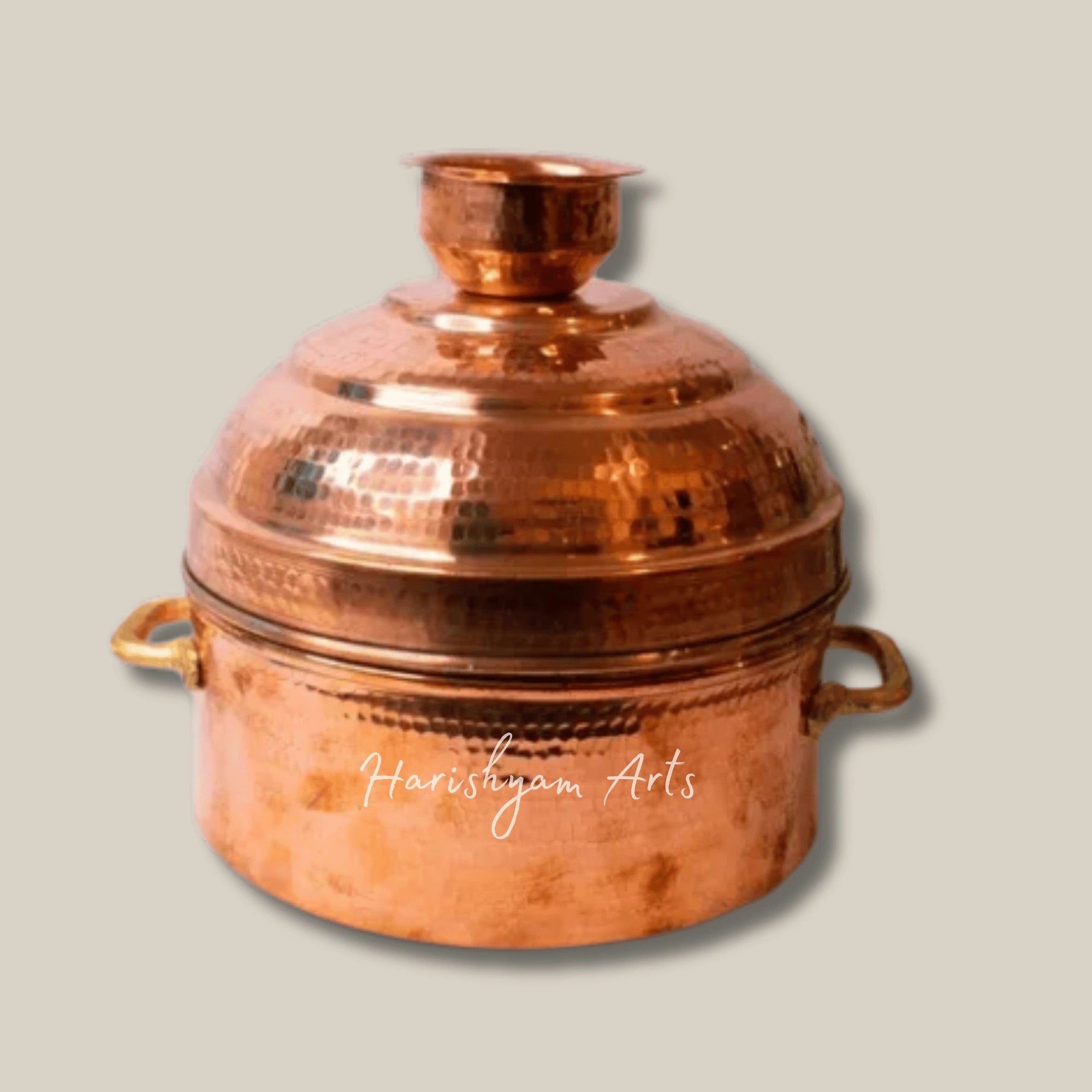 Traditional Copper Modak Patra Steamer for Festive Cooking and Steaming