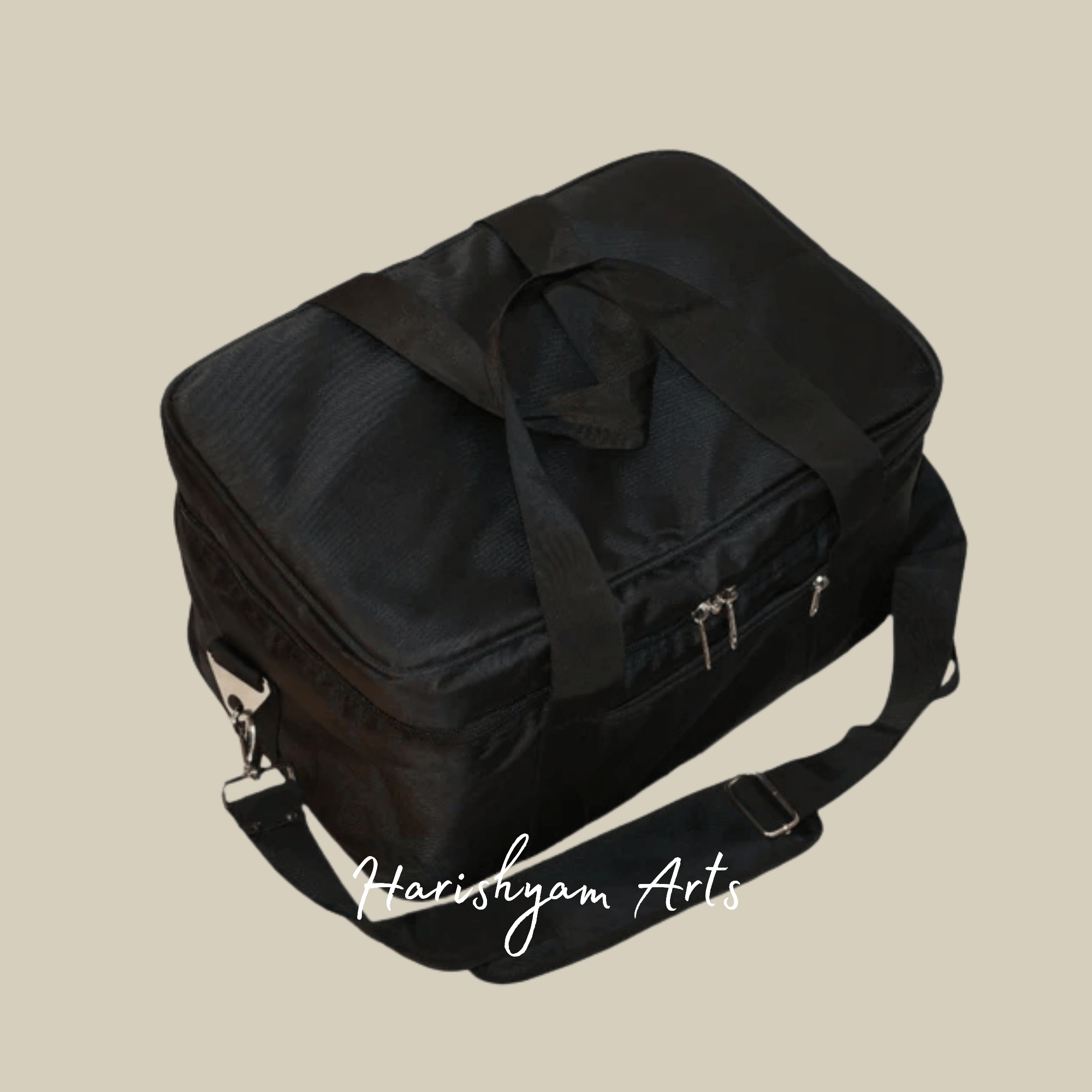 Traditional Mahogany Harmonium with Bellows for Devotional and Classical Use