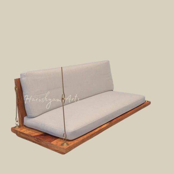 Upholstered Plank Wooden Swing for Patio - Perfect for Home