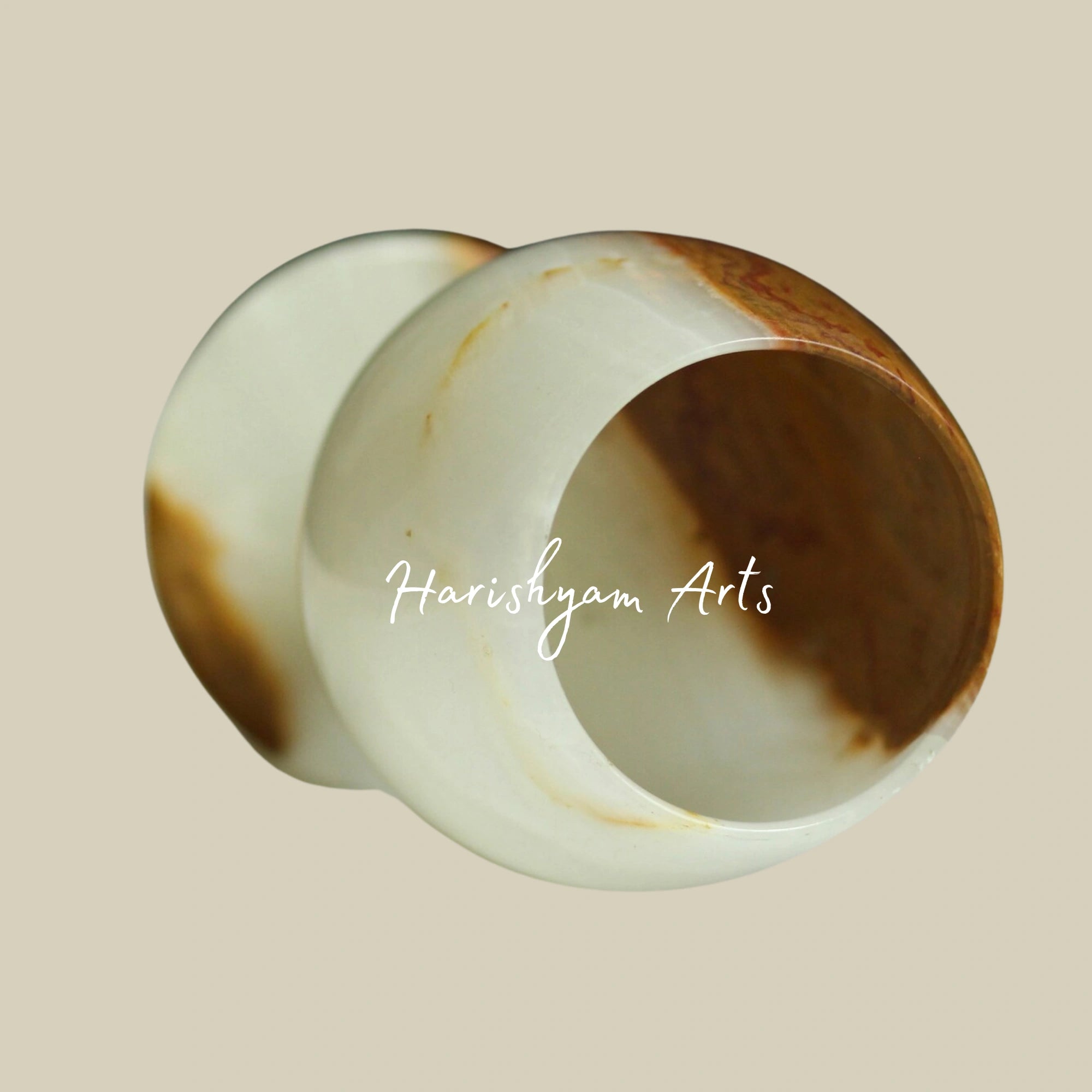 Vintage Polished Onyx Goblet Natural Stone Drinkware3