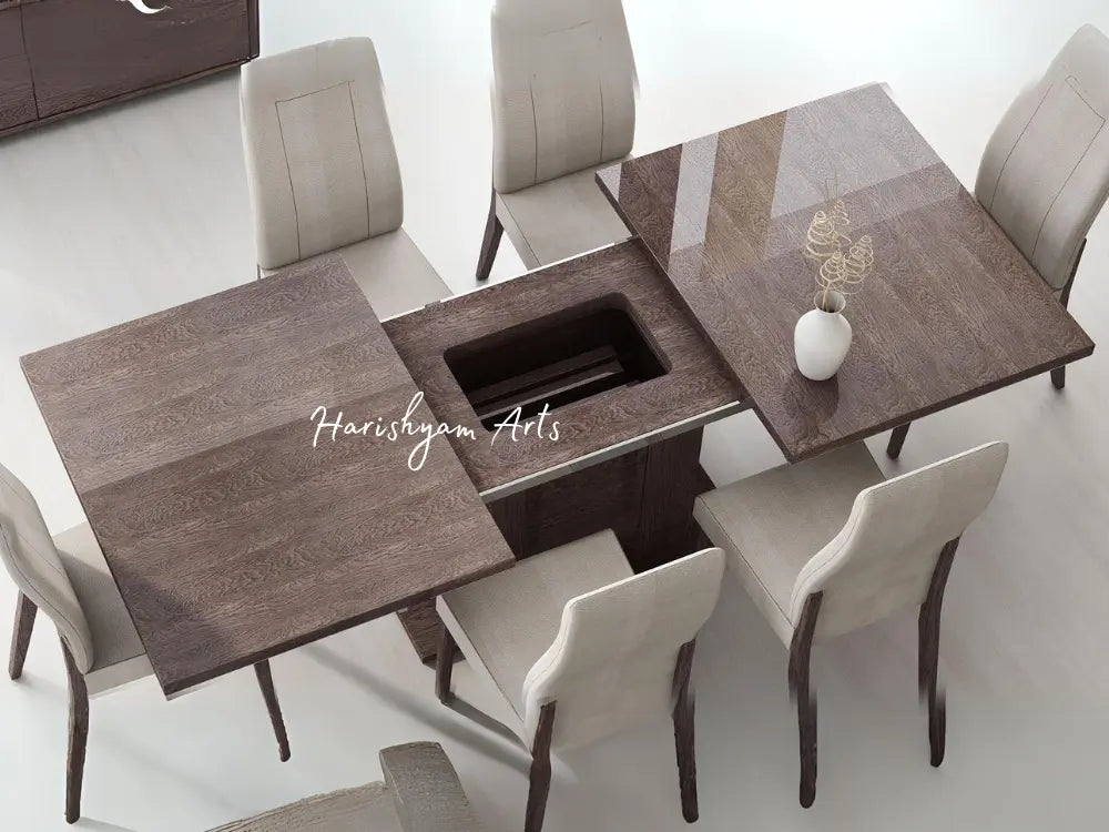 Wenge High Gloss 5-Piece Dining Table Set