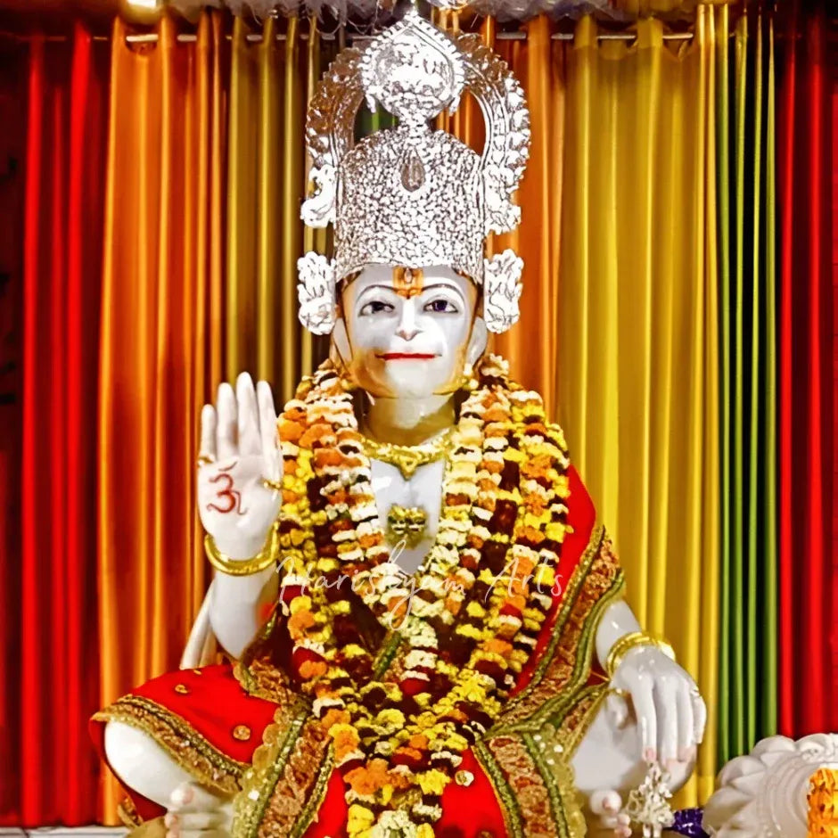 Marble Hanuman Statue