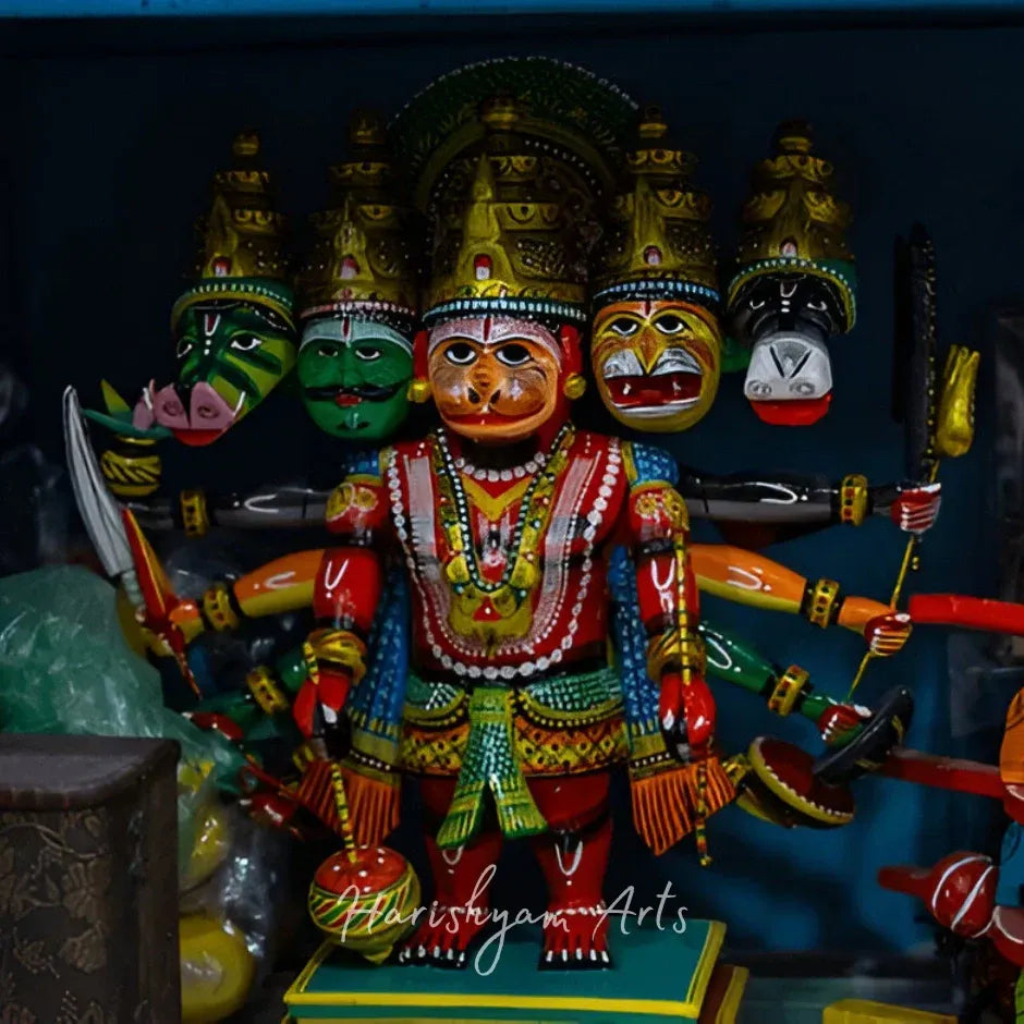 Wooden Hanuman Statue