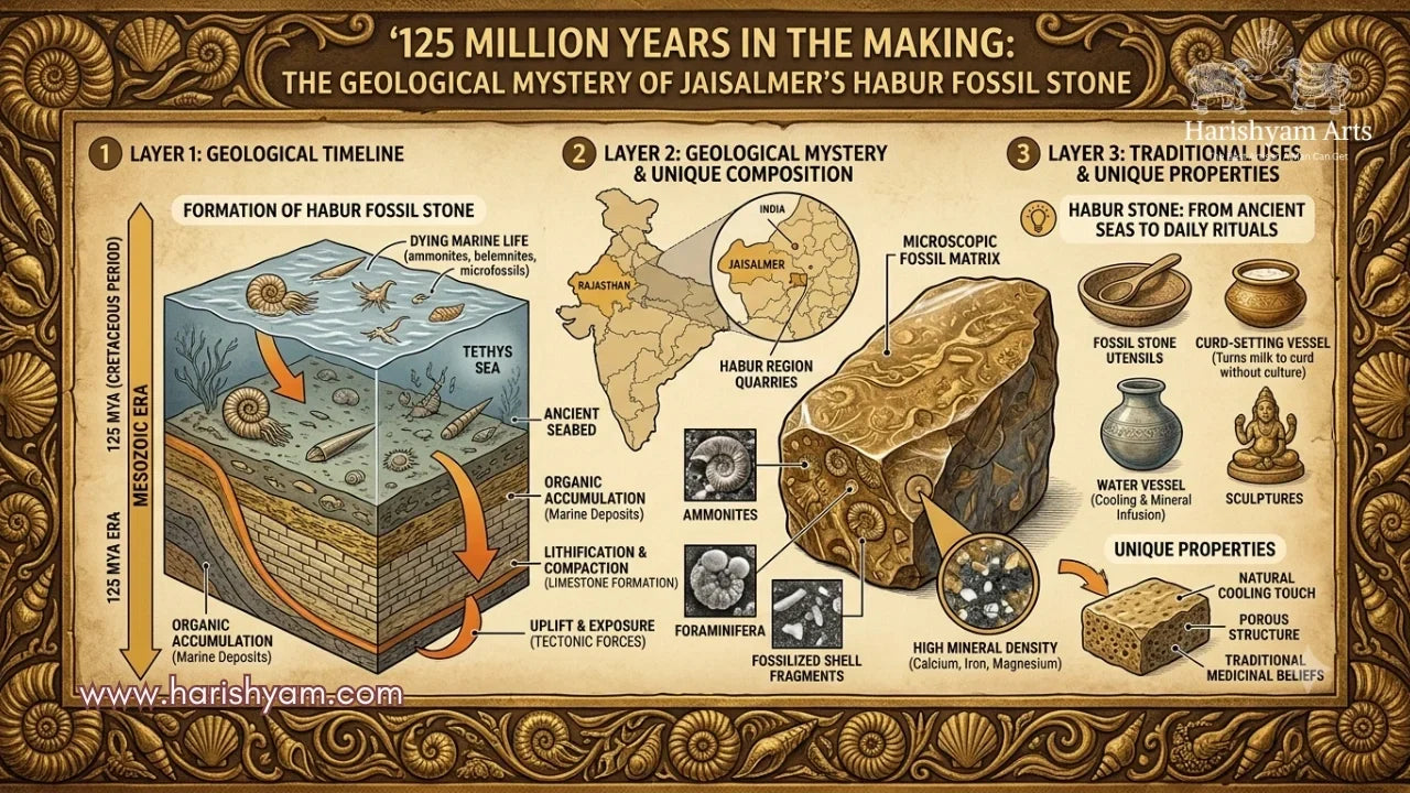 125 Million Years in the Making: The Geological Mystery of Jaisalmer’s Habur Fossil Stone