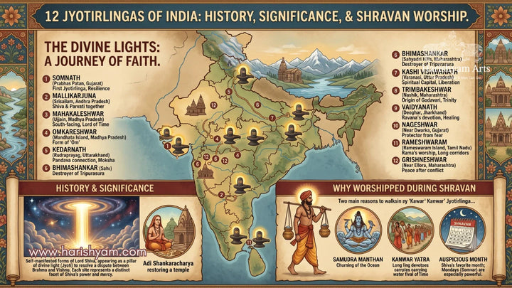 12 Jyotirlingas of India: Their History, Significance, and Why They Are Worshipped During Shravan