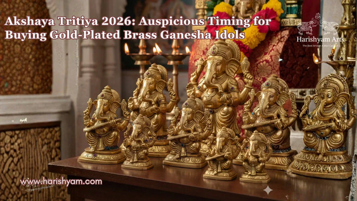 Akshaya Tritiya 2026: Auspicious Timing for Buying Gold-Plated Brass Ganesha Idols