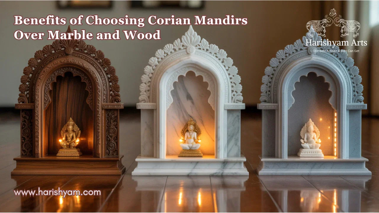 Benefits of Choosing Corian Mandirs Over Marble and Wood