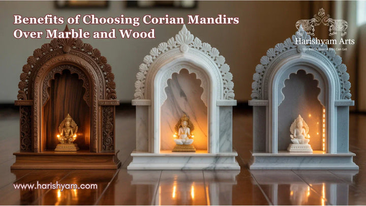 Benefits of Choosing Corian Mandirs Over Marble and Wood