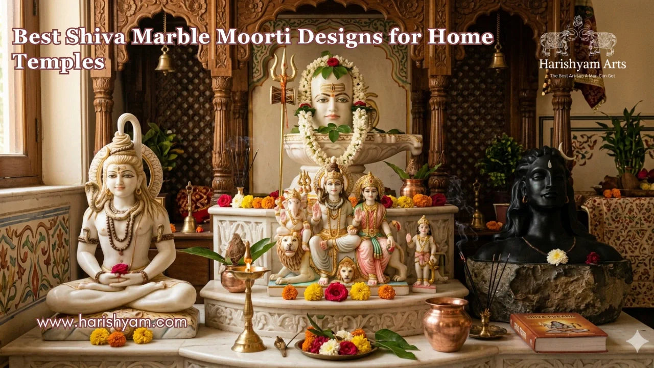 Best Shiva Marble Moorti Designs for Home Temples