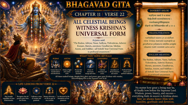 Bhagavad Gita Chapter 11 Verse 22 Meaning in Hindi & English