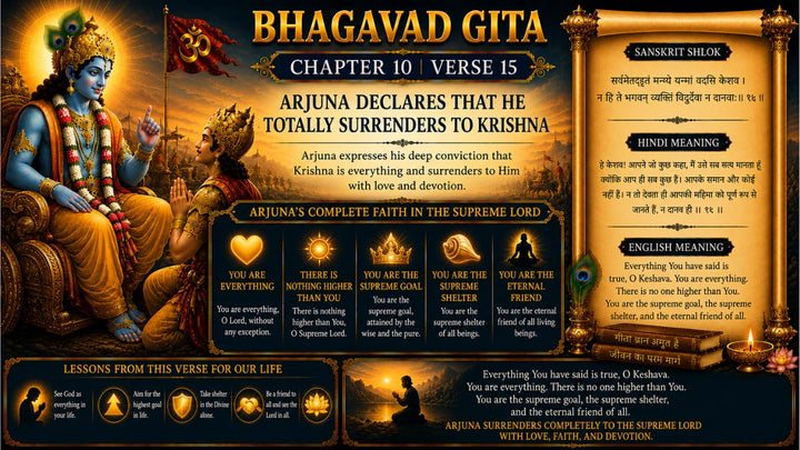 Bhagavad Gita Chapter 10 Verse 15 Meaning in Hindi & English