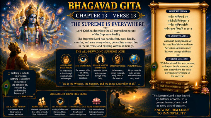 Bhagavad Gita Chapter 13, Verse 13 Meaning in Hindi & English