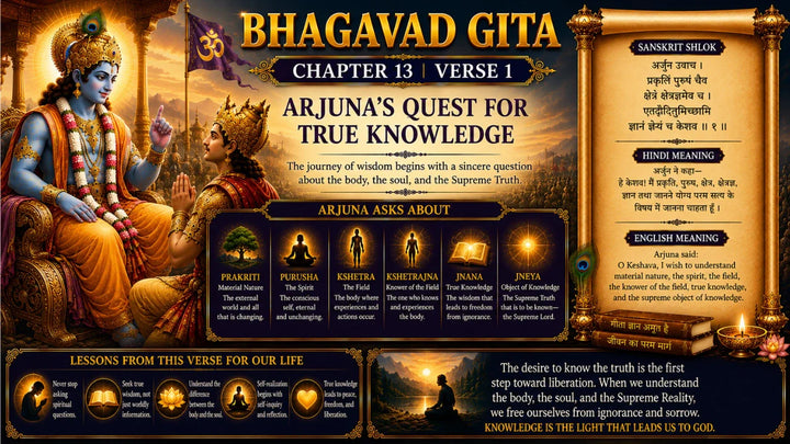 Bhagavad Gita Chapter 13, Verse 2 Meaning in Hindi & English