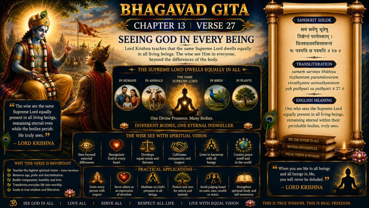 Bhagavad Gita Chapter 14, Verse 27 Meaning in Hindi & English