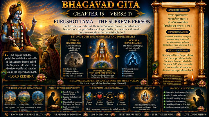 Bhagavad Gita Chapter 15, Verse 17 Meaning in Hindi & English