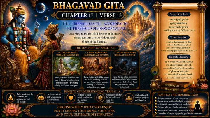 Bhagavad Gita Chapter 17, Verse 13 Meaning in Hindi & English