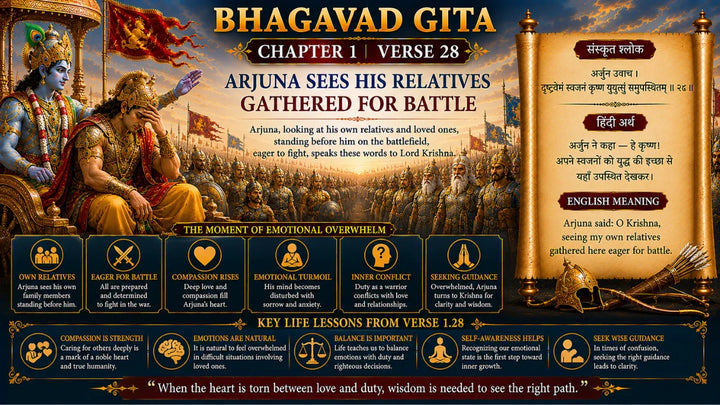 Bhagavad Gita Chapter 2 Verse 28 Meaning in Hindi & English