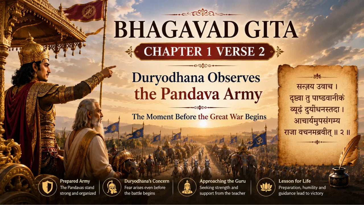 Bhagavad Gita Chapter 1 Verse 2 Meaning in Hindi And English