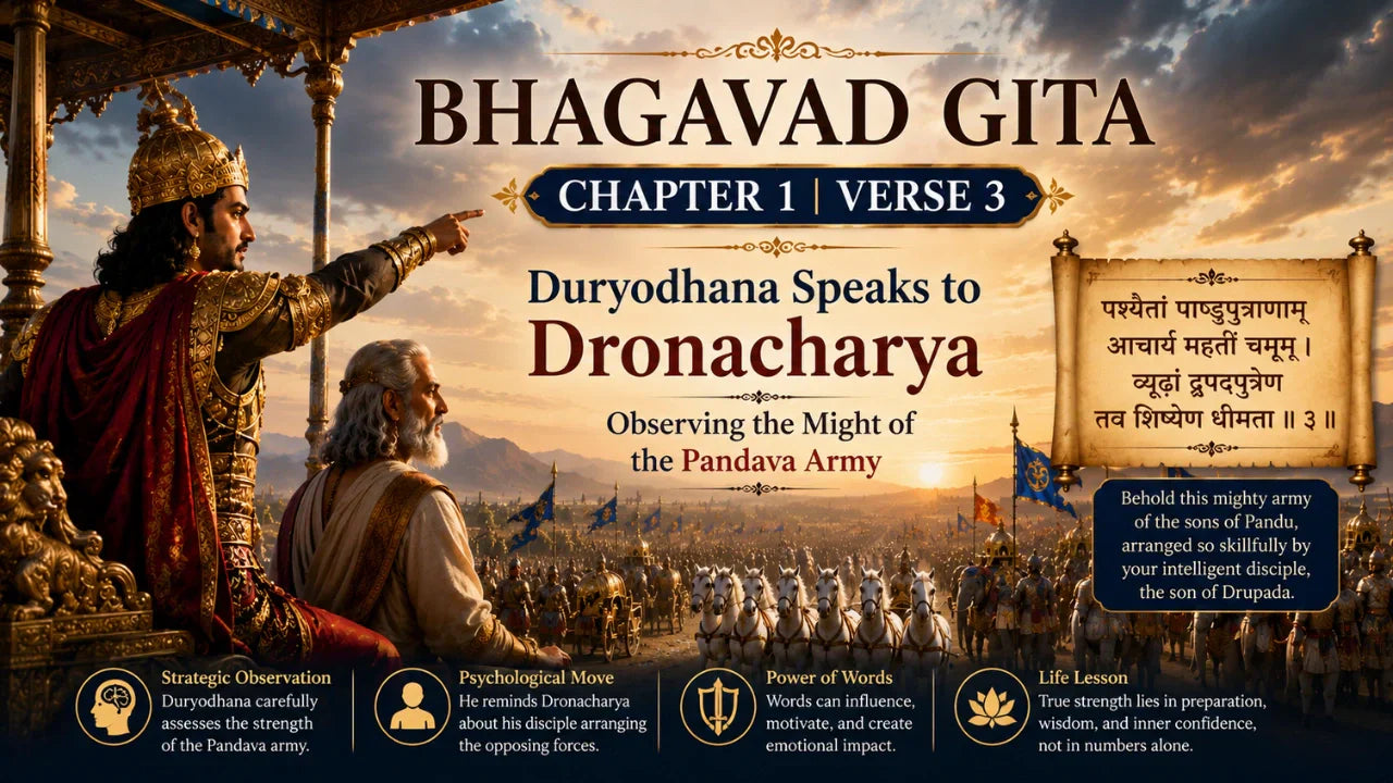 Bhagavad Gita Chapter 1 Verse 3 Meaning in Hindi And English