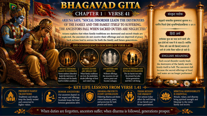 Bhagavad Gita Chapter 2 Verse 41 Meaning in Hindi & English