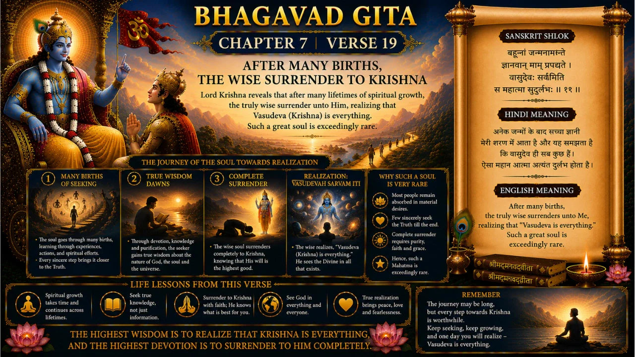 Bhagavad Gita Chapter 7 Verse 19 Meaning in Hindi & English
