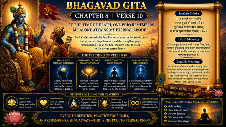 Bhagavad Gita Chapter 9 Verse 10 Meaning in Hindi & English