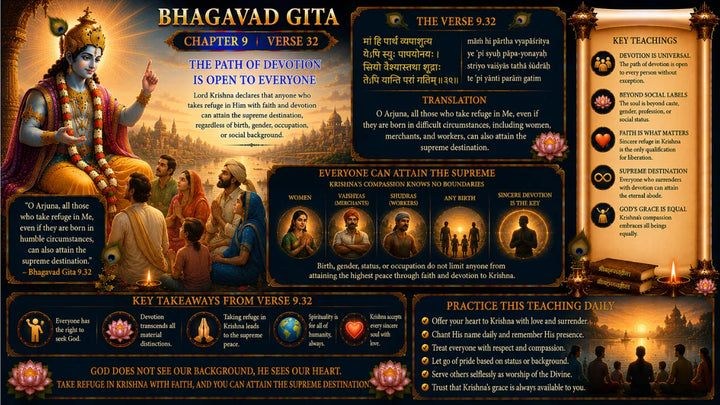 Bhagavad Gita Chapter 9 Verse 32 Meaning in Hindi & English