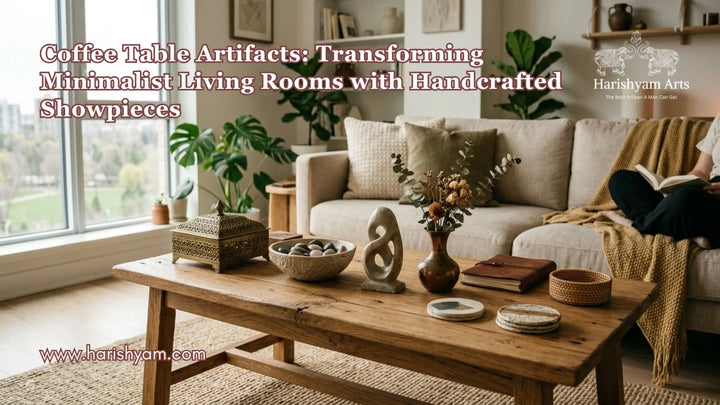 Coffee Table Artifacts: Transforming Minimalist Living Rooms with Handcrafted Showpieces