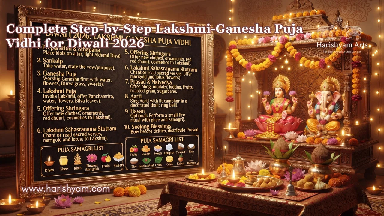 Complete Step-by-Step Lakshmi-Ganesha Puja Vidhi for Diwali 2026