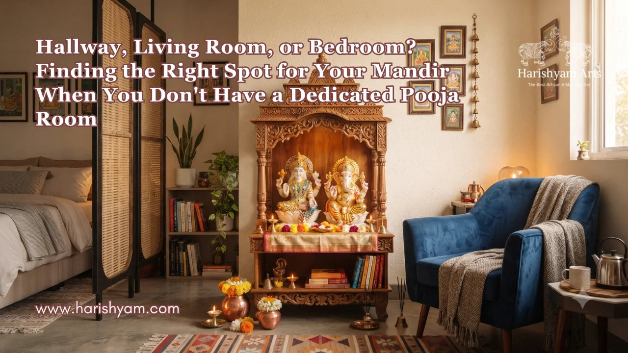 Hallway, Living Room, or Bedroom? Finding the Right Spot for Your Mandir When You Don't Have a Dedicated Pooja Room