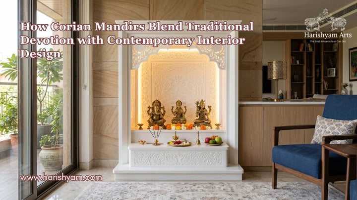 How Corian Mandirs Blend Traditional Devotion with Contemporary Interior Design