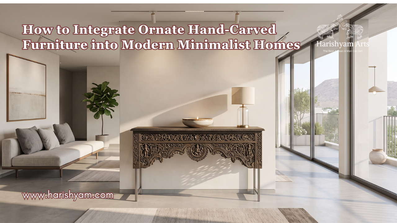 How to Integrate Ornate Hand-Carved Furniture into Modern Minimalist Homes