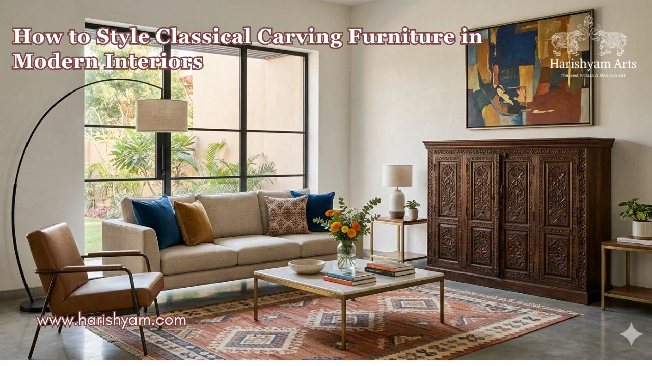 How to Style Classical Carving Furniture in Modern Interiors