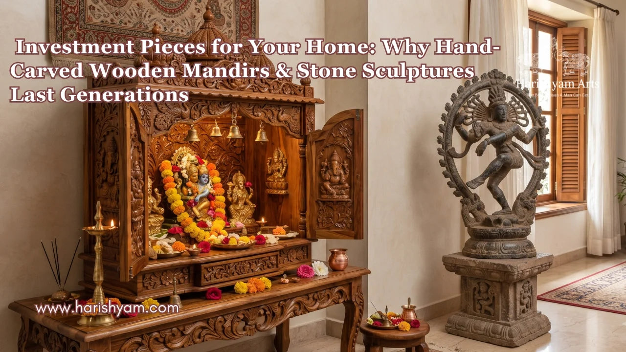 Investment Pieces for Your Home: Why Hand-Carved Wooden Mandirs & Stone Sculptures Last Generations