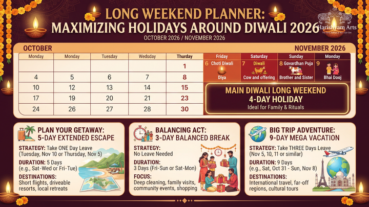 Long Weekend Planner: Maximizing Holidays Around Diwali 2026